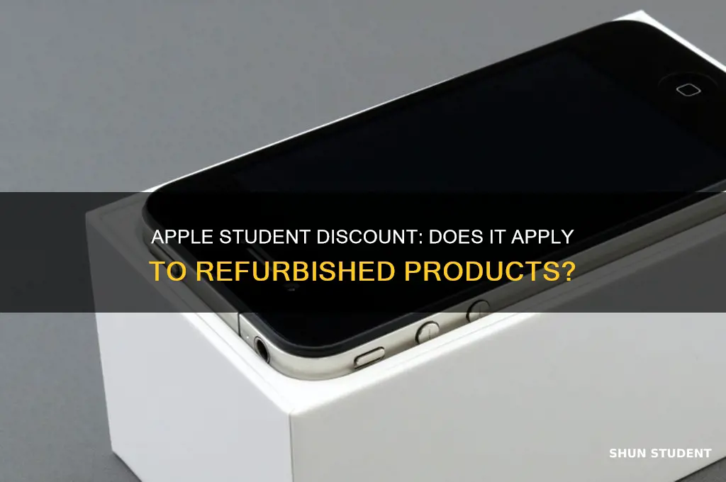 does apple student discount apply to refurbished