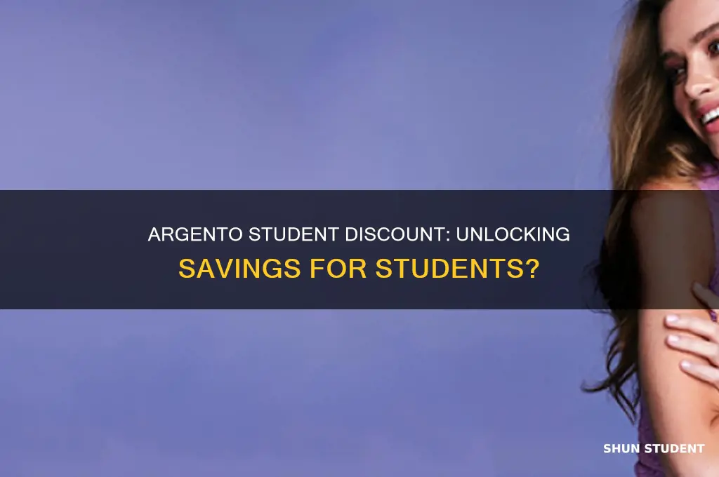 does argento do student discount