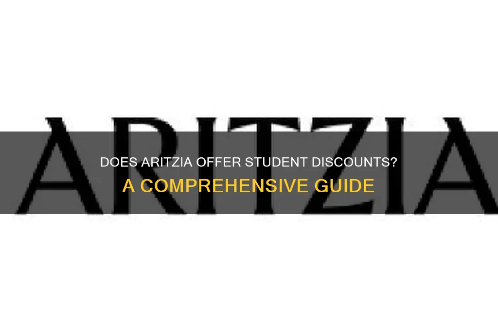 does aritzia do student discount