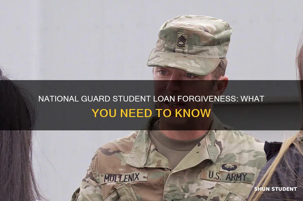 does army national guard pay student loans