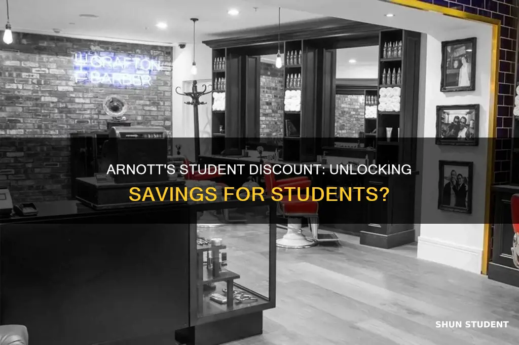 does arnotts do student discount