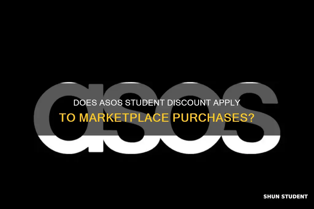 does asos student discount work on marketplace