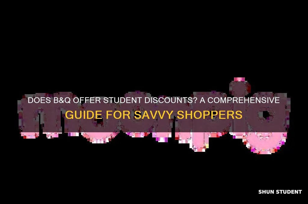 does b and q give student discount