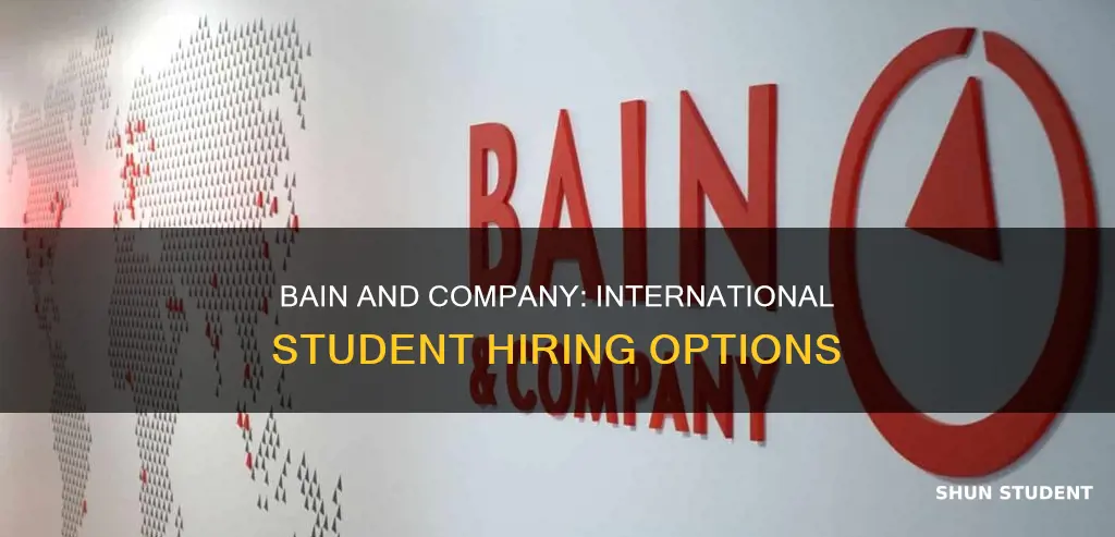 does bain and company hire international students