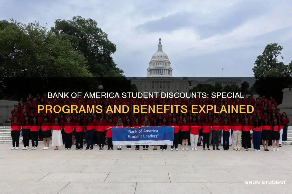 does bank of america offer discounts special programs for students