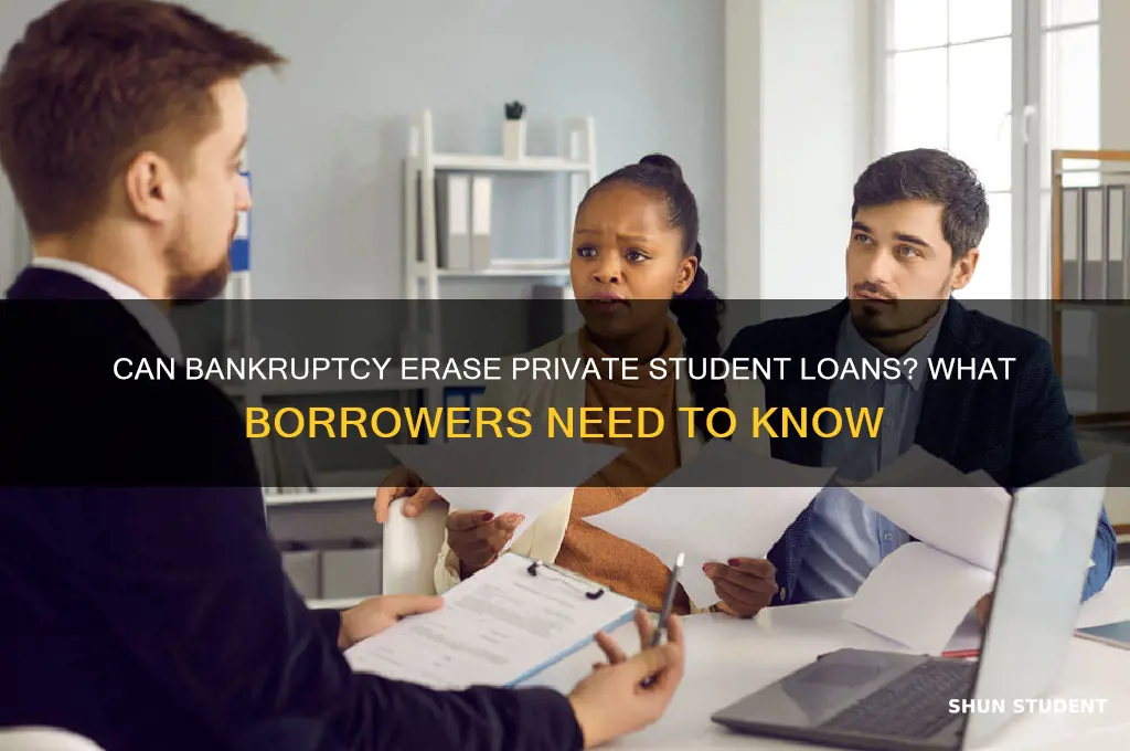 does bankruptcy forgive private student loans