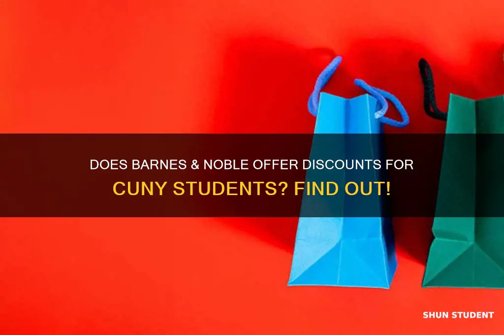 does barne and nobles accept cuny student discount