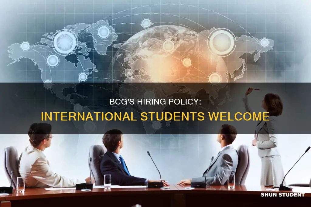 does bcg hire international students