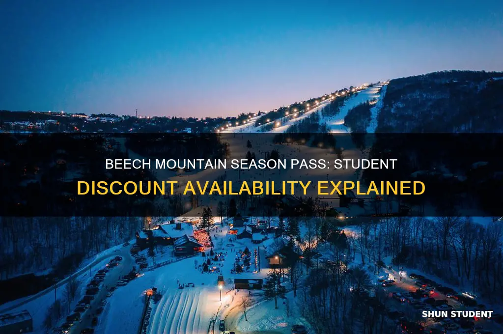 does beech mountain have a student discount for season pass