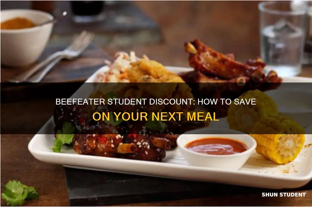does beefeater do student discount