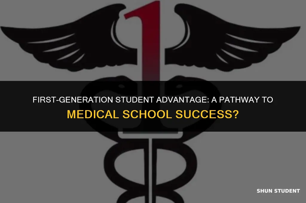 does being an first generation student help for med school
