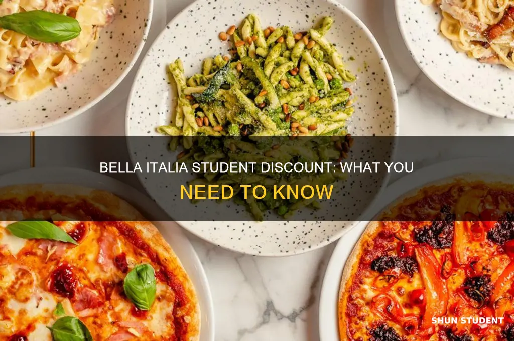 does bella italia do student discount