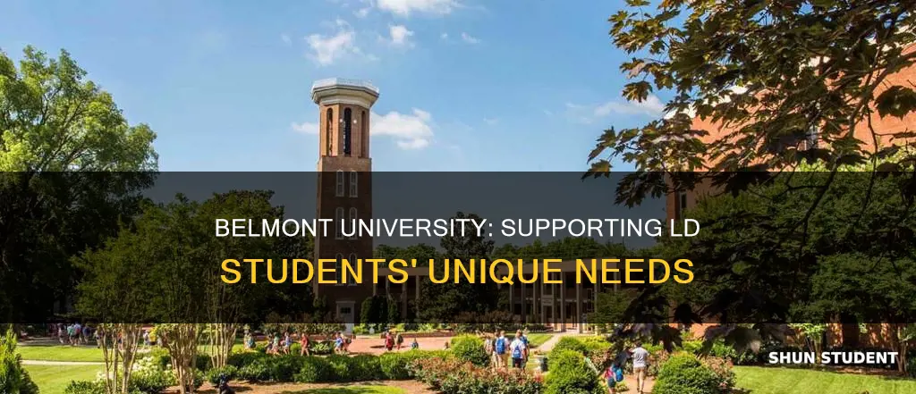 does belmont university support ld students