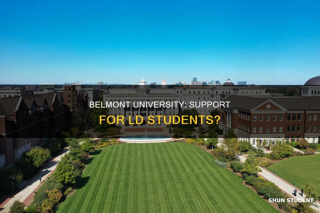 does belmont university support ld students