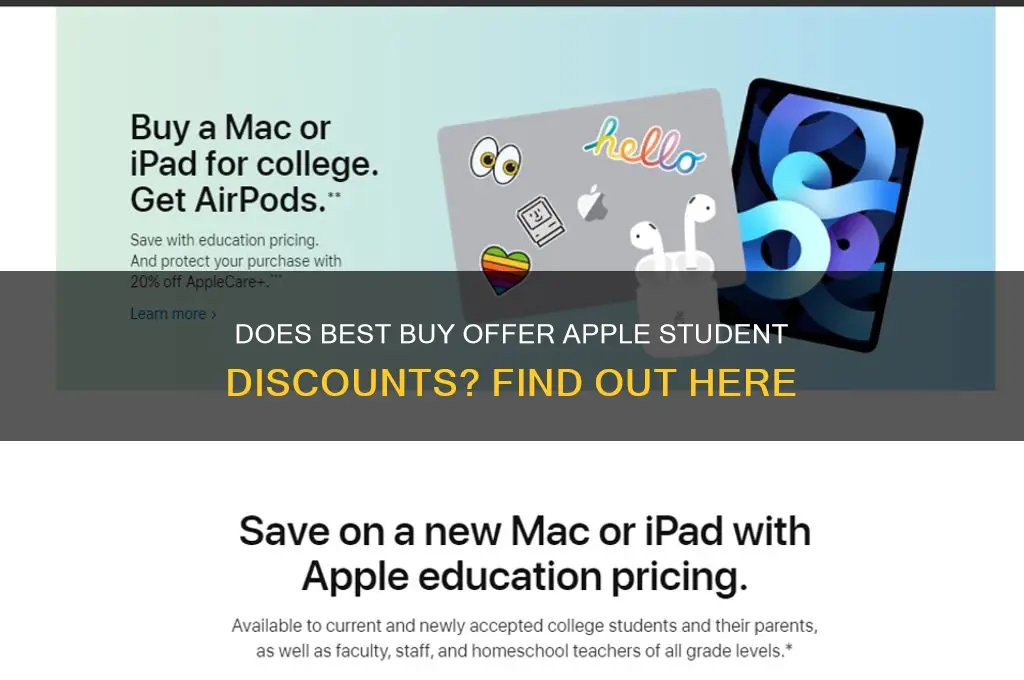 does best buy do apple student discount