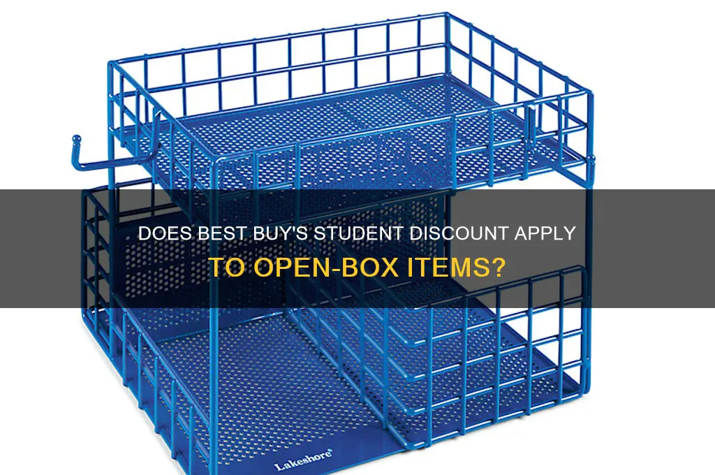 does best buy student discount apply to open box