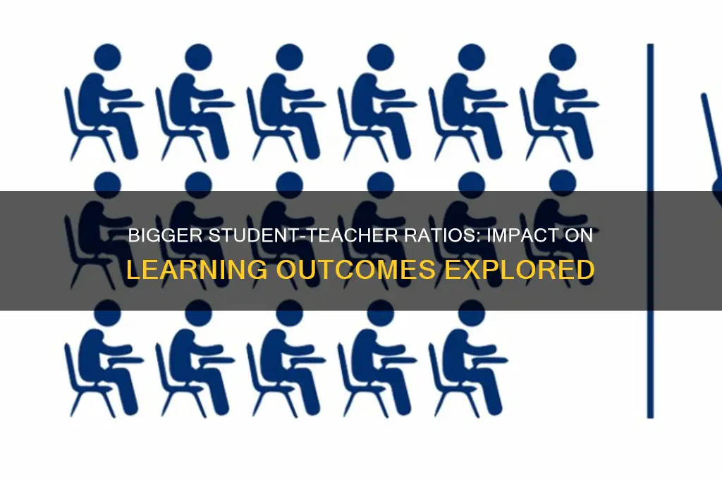 does bigger student to teacher ratio impacts learning