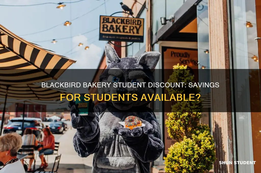 does blackbird bakery have a student discount