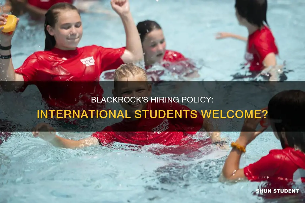 does blackrock hire international students