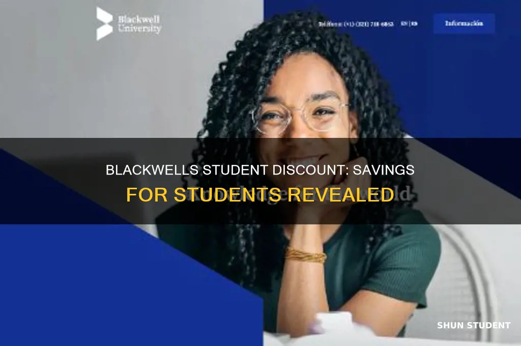 does blackwells do student discount