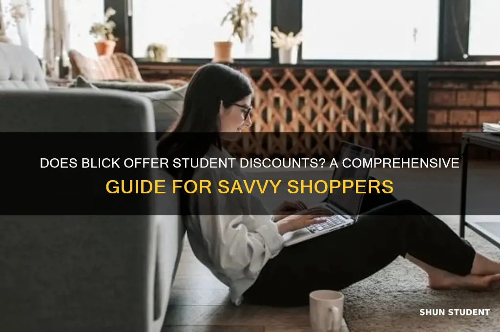 does blick give student discounts