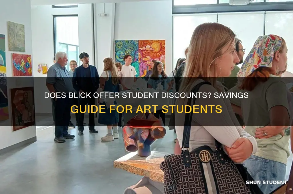 does blick have a student discount