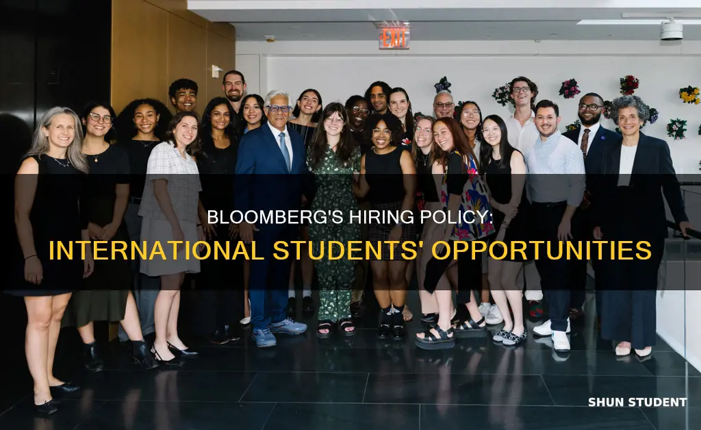 does bloomberg hire international students