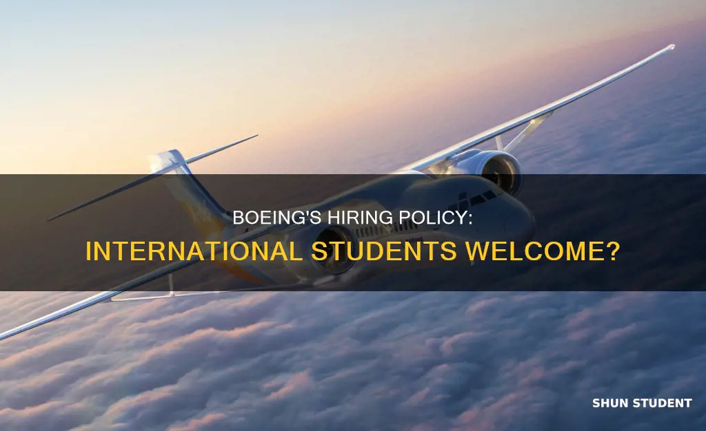 does boeing hire international students