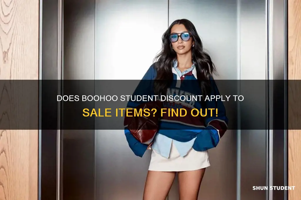 does boohoo student discount work on sale items