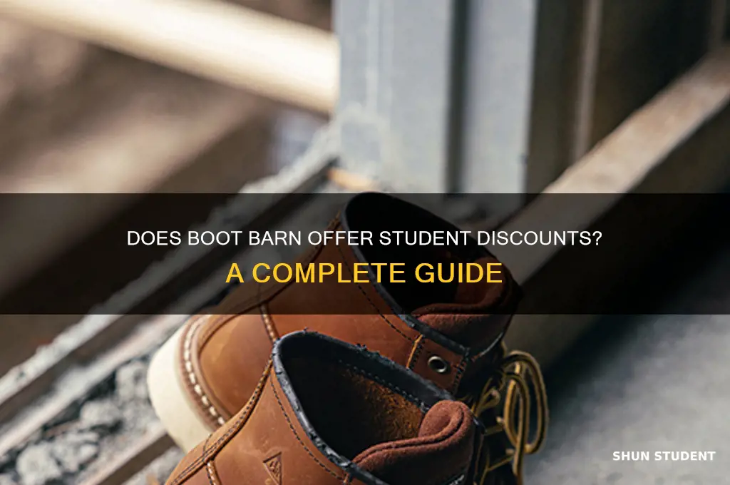 does boot barn do student discount