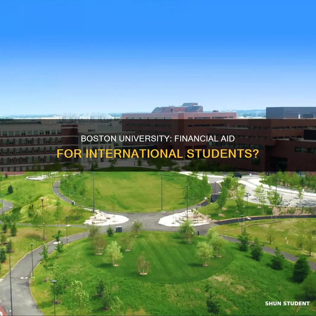 does boston university give financial aid to international students