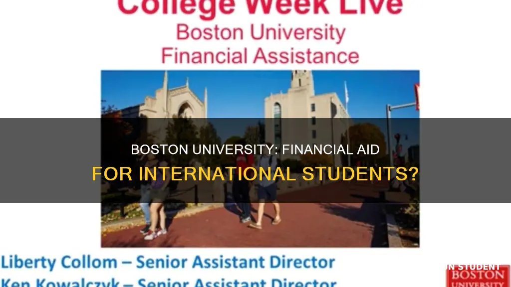 does boston university give financial aid to international students