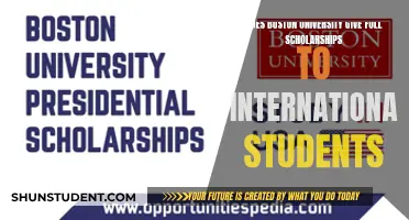 Full Scholarships at Boston University for International Students?