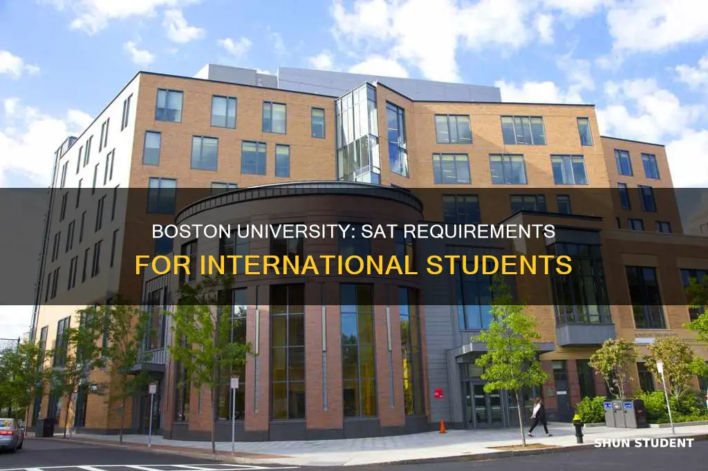 does boston university require sat for international students