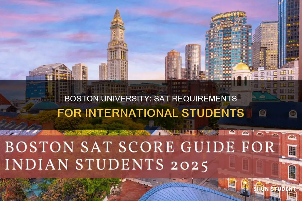 does boston university require sat for international students