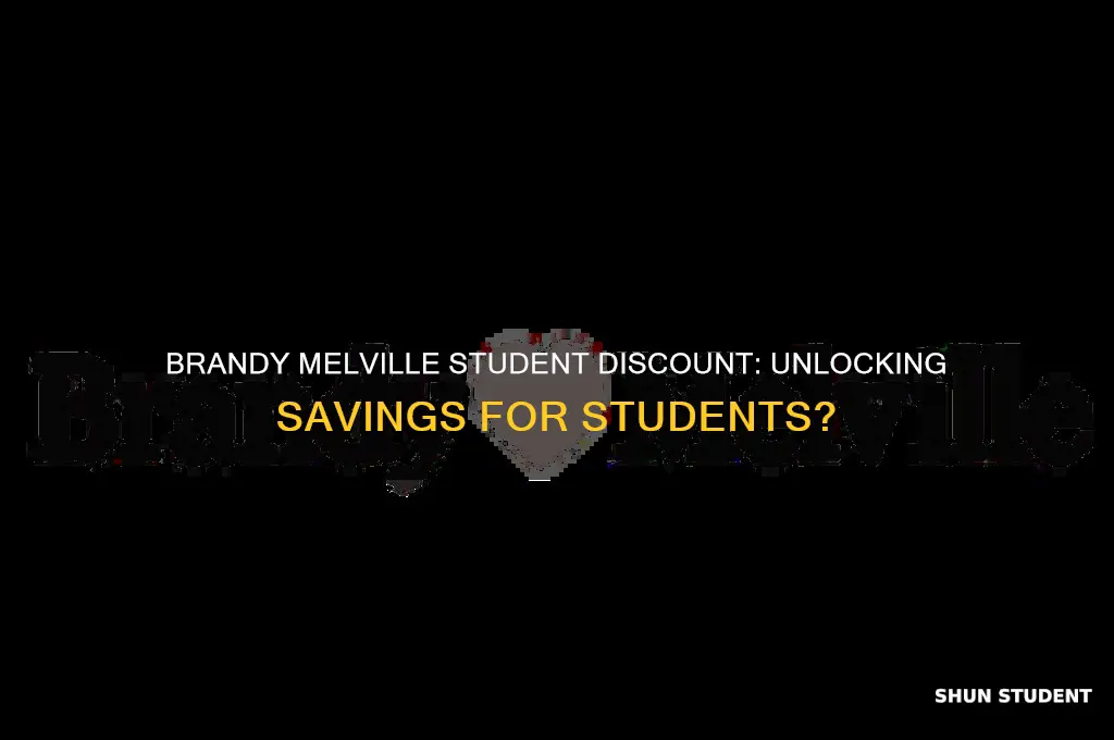 does brandy melville do student discount