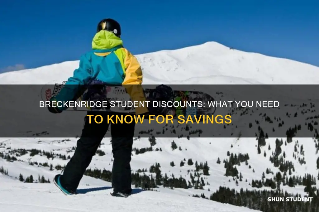does breckenridge have student discount