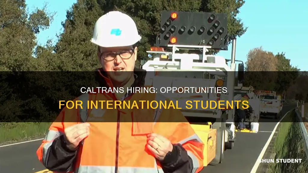 does caltrans hire international students