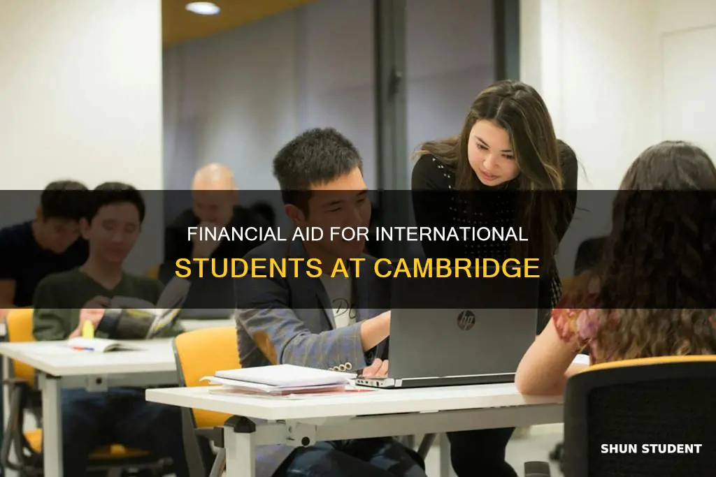 does cambridge give financial aid to international students