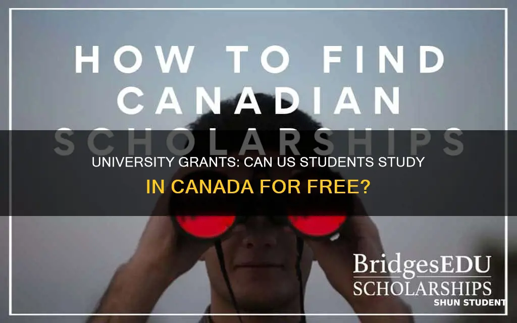 does canada give university grants for us students