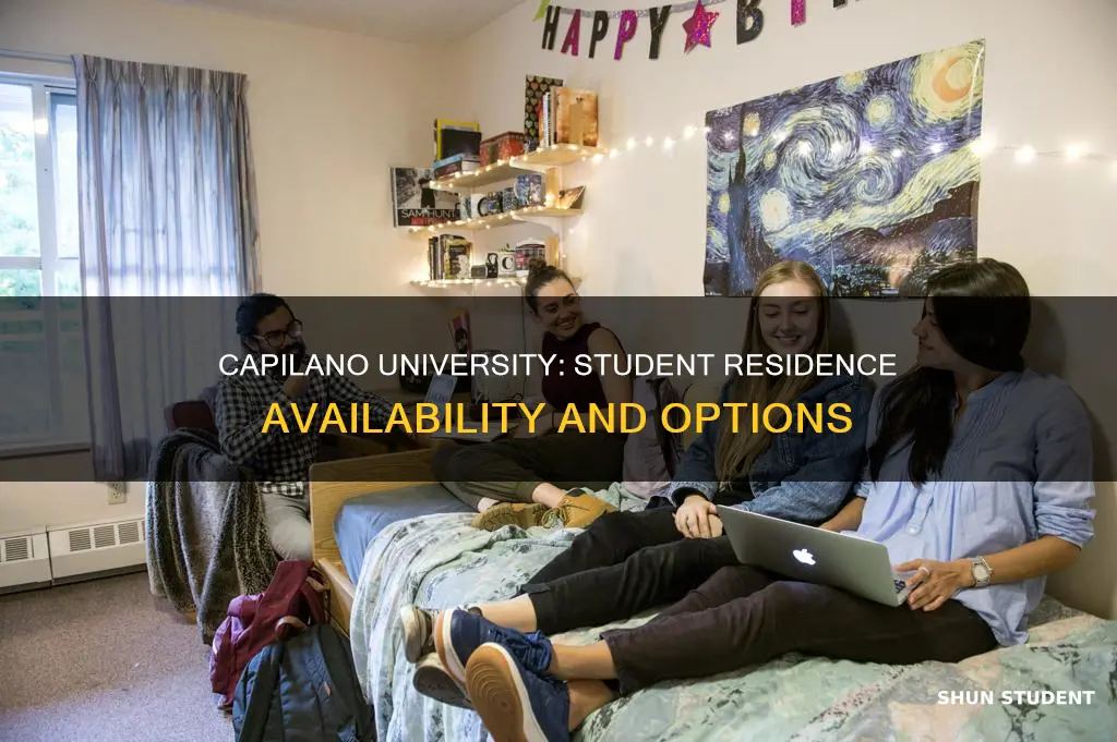 does capilano university have a student residence