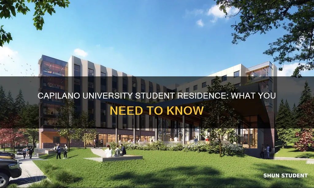 does capilano university have a student residence