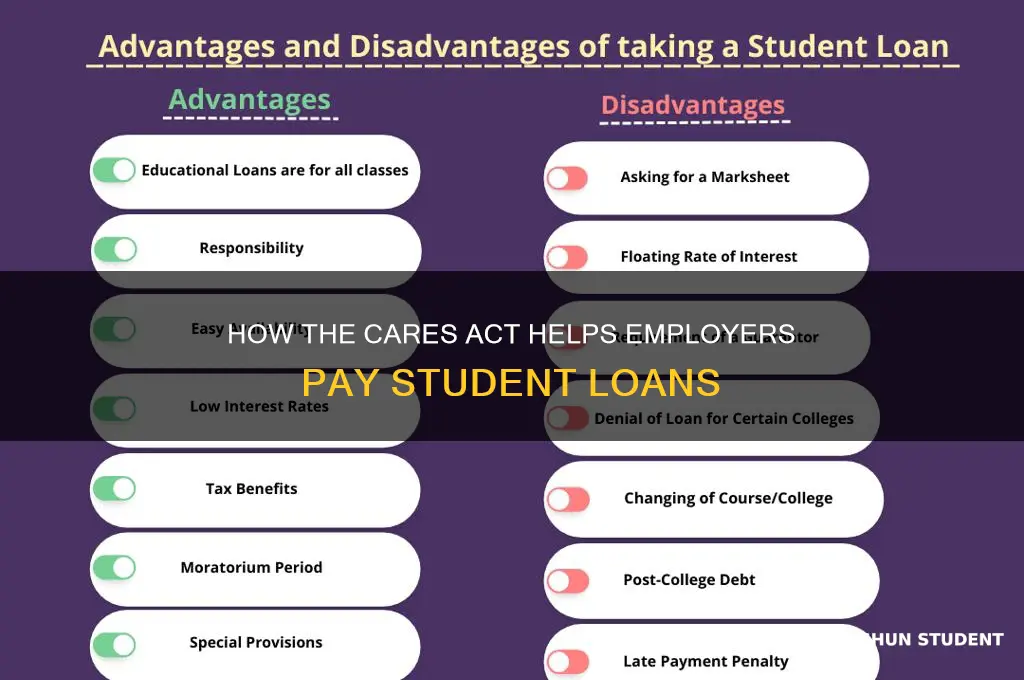 does cares act allow employer to pay student loans