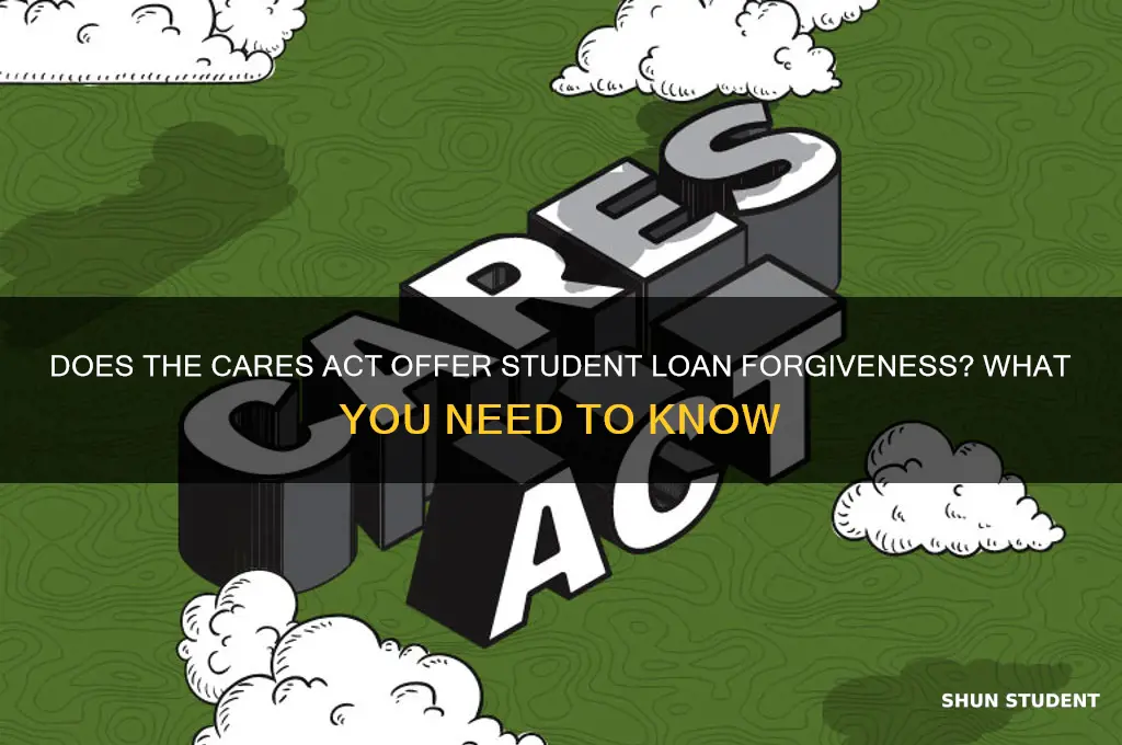 does cares act forgive student loans
