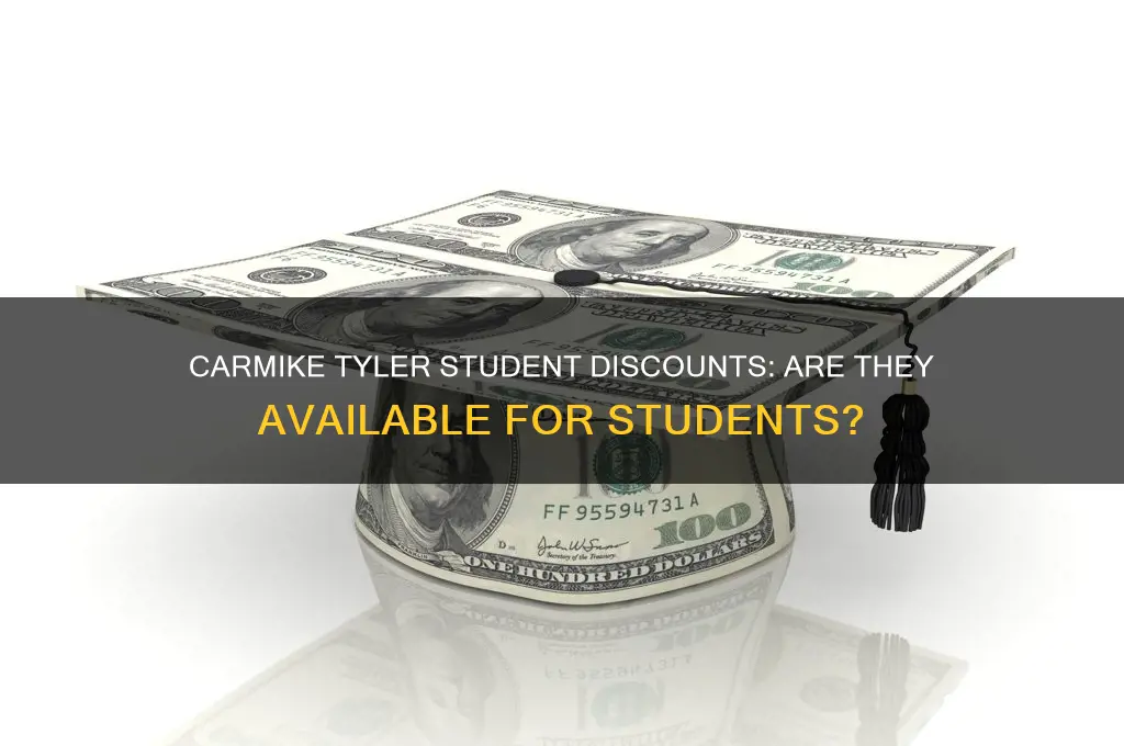 does carmike tyler have student discounts