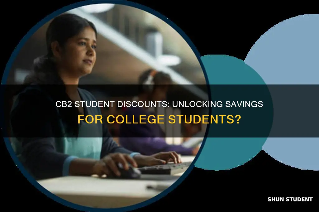 does cb2 do student discounts