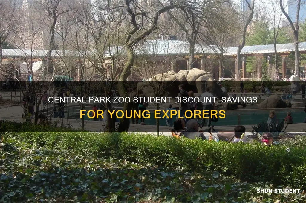 does central park zoo have student discount