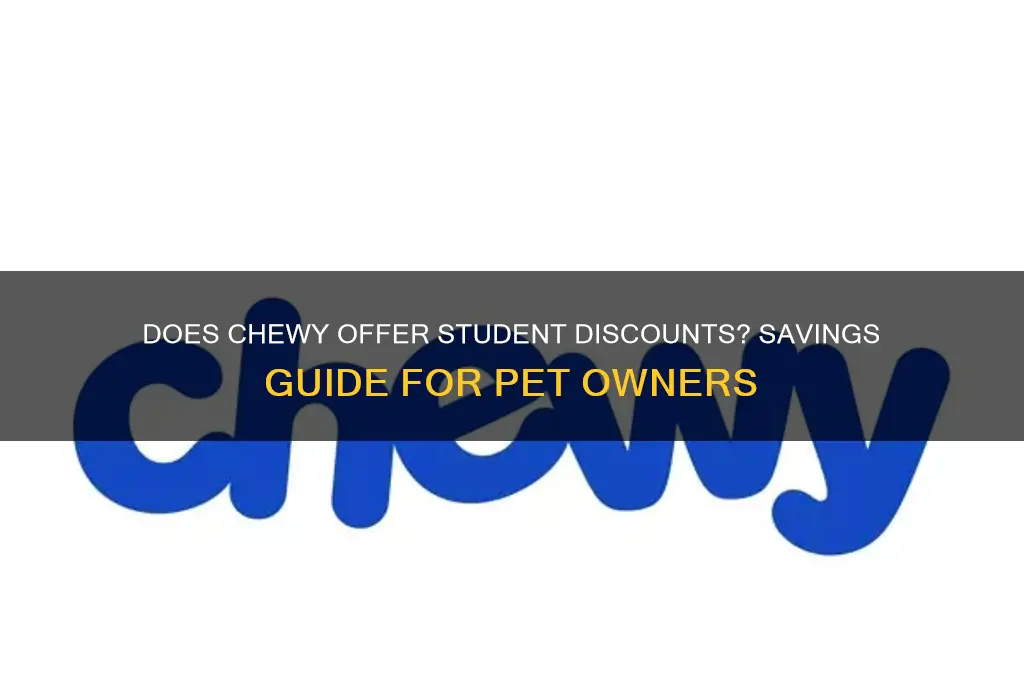 does chewy have student discount