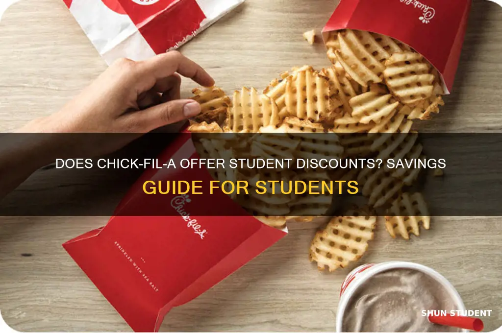 does chick fil a give student discounts