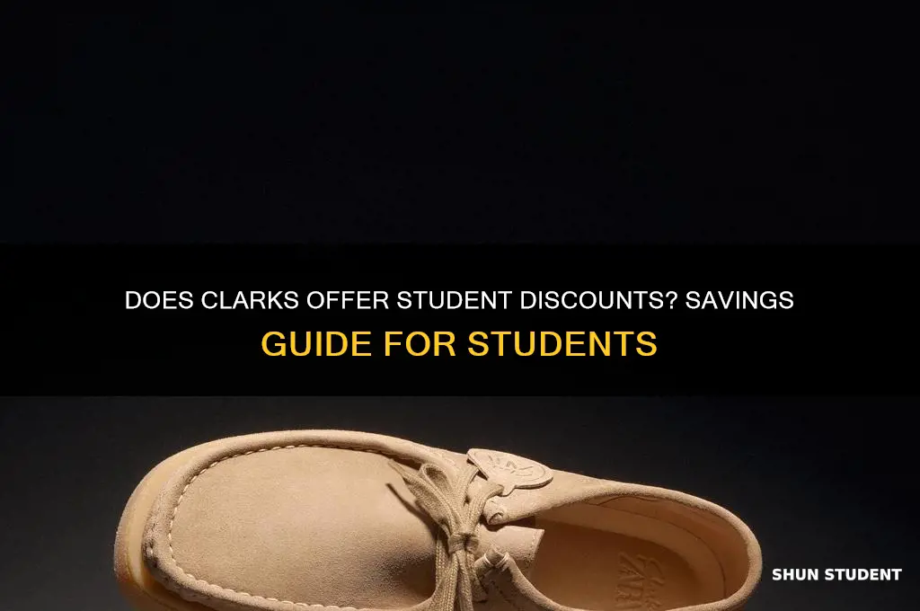 does clarks accept student discount